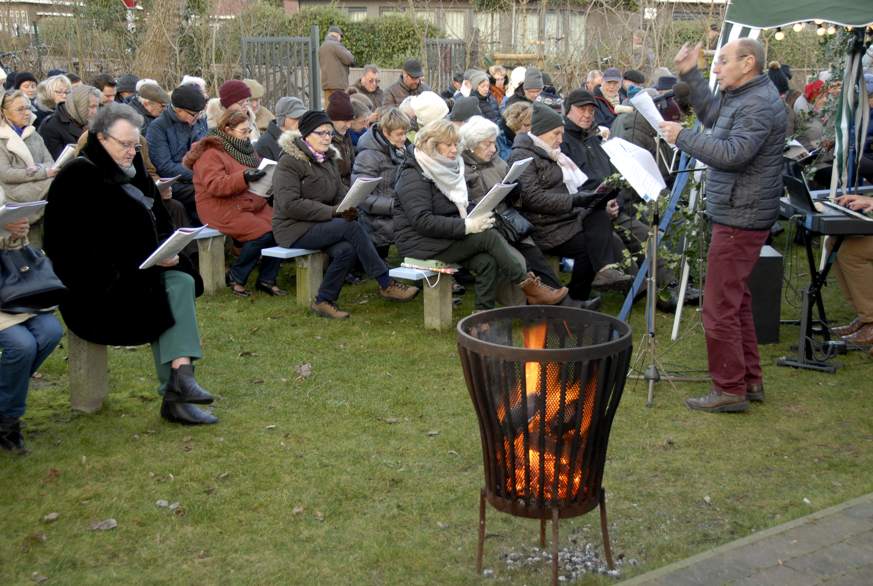 Kerstmis rond de stal aan de Visserskapel
